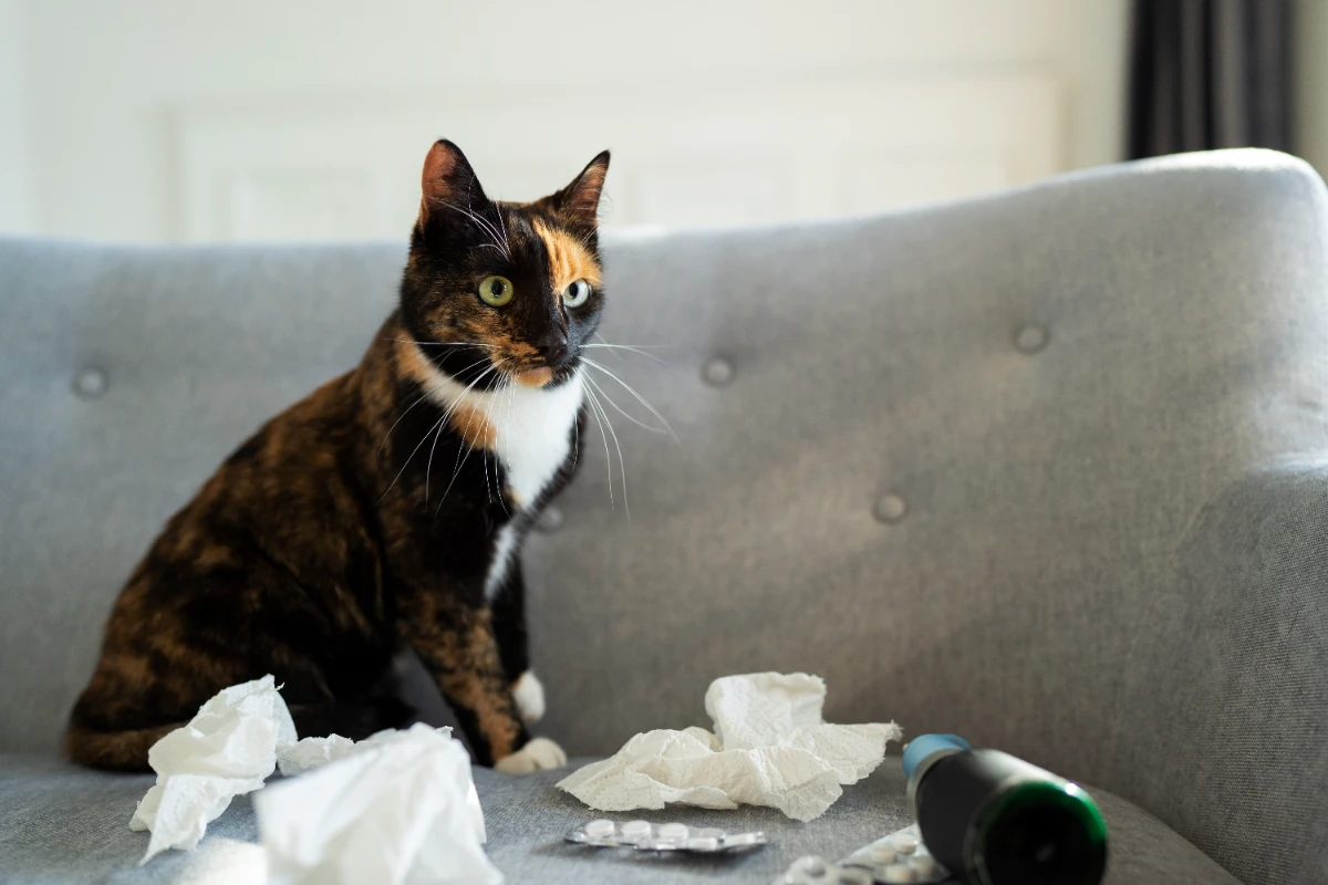 Kedi dışkısında kanın tedavisi
